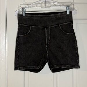 Halara Stretchy Black Denim Women's Shorts